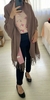 Tricot Rosa e Marrom