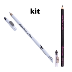 Lapis de olho Bella Femme Branco ou Preto com apontador
