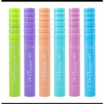 Máscara para Cílios Preta e Incolor Flowers Auxilia na Hidratação dos Cílios 4ml Max Love