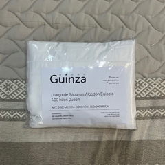 Juego de Sábanas Guinza 400 Hilos 100% Algodón Hotelera