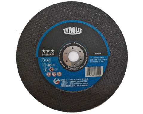 Disco De Corte Inox 9" Premium 230 mm X 1,9 mm X 22,23 mm TYROLIT