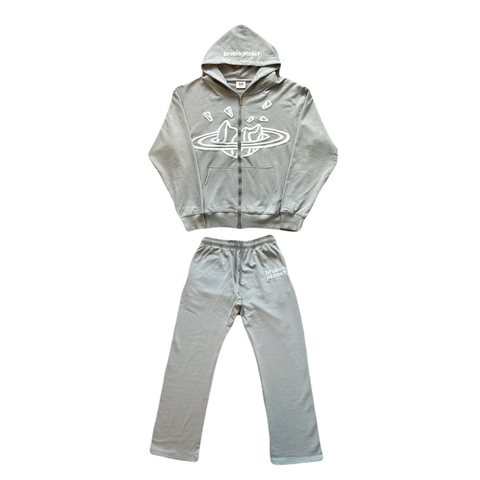 Conjunto Broken Planet Zip Up & Straight Leg