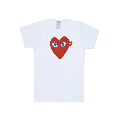 Camiseta Comme Des Garçons Play Red Emblem Heart
