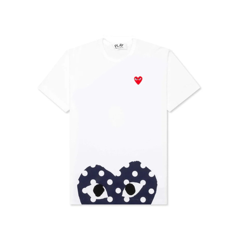 Camiseta Comme Des Garçons Play Polka Dot Edge Heart