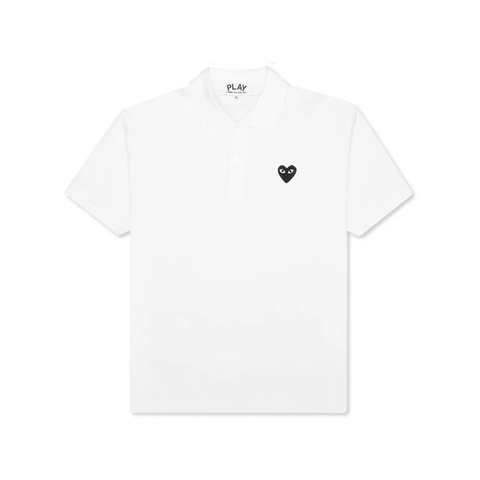 Camisa Polo Comme Des Garçons Play Black Emblem