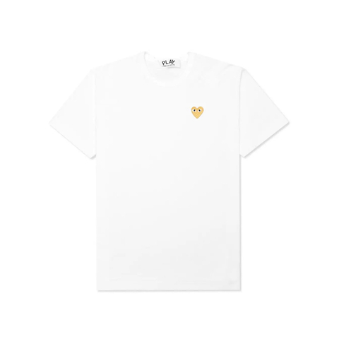 Camisa Polo Comme Des Garçons Play Gold Heart Emblem