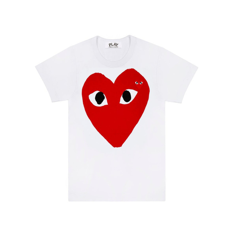 Camiseta Comme Des Garçons Play Red Heart Emblem