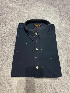 Camisa con pintitas manga larga - comprar online