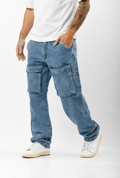 Jean mom bolsillos