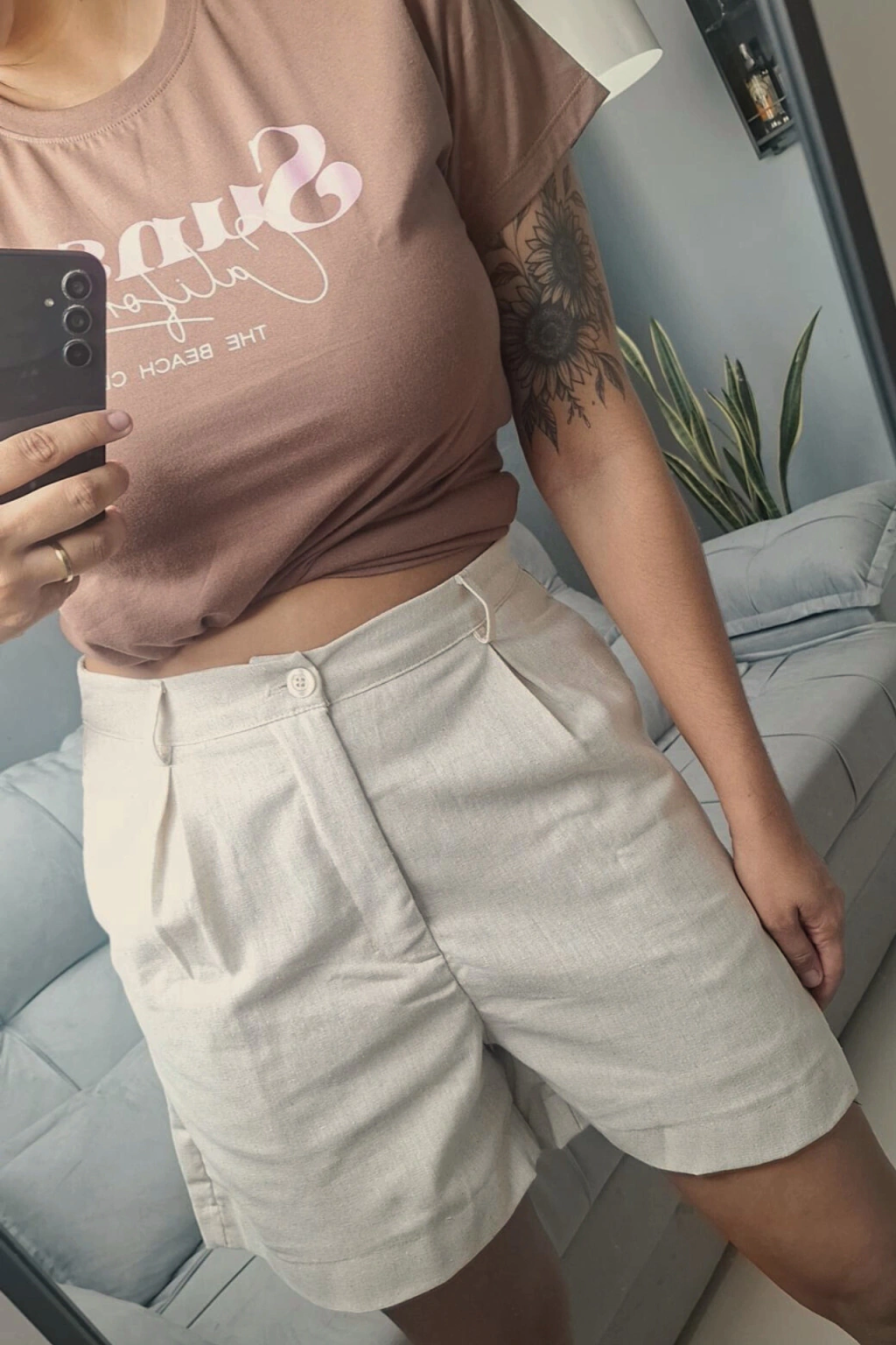 Shorts Alfaiataria Linho