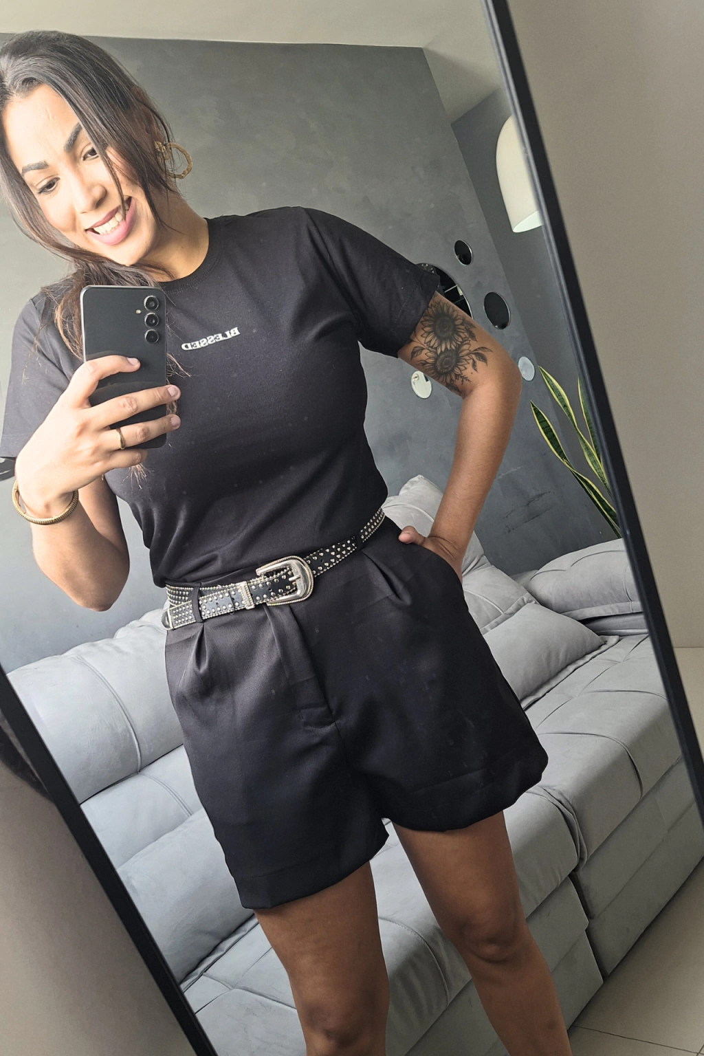 Shorts Alfaiataria Preto