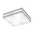 Plafon de Sobrepor New Quadrus Quadrado Bulbo 32,5x32,5x11,5cm Alumínio e Acrílico Branco - Newline 11790