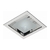 Painel Luminária de Embutir Quadrado C/ Vidro P/2x20W E27 22x22cm Branco - Revoluz 1379/2EVFTBFM