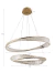 Pendente LED Lezie 3000K 97W Bivolt Ø80cm Metal e Cristal Ouro - Nordecor 2738 - loja online
