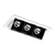 Spot de Embutir LED Picco Retangular 3 Focos Orientável com Borda 12° IRC 90 2700K 7W Bivolt 9,9x5,2x4,3cm Alumínio - Interlight 4582-FE-S - comprar online
