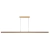 Pendente LED Fit Linear 4000K 24W Bivolt 2,8x86x2,5cm Alumínio e Acrílico Dourado - Newline 636LED4
