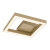 Plafon de Sobrepor LED Fit Quadrado 4000K 25,2W Bivolt 28x28x5,8cm Alumínio e Acrílico Dourado - Newline 690LED4
