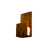 Arandela de Parede Clean Retangular (A) 30cm x (L) 15cm x (P) 9,5cm Madeira e Acrílico - Accord 4068
