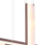 Pendente LED Patuá 2700K 54W Bivolt 9x81x66cm Metal Marrom - Bella Iluminação CD005 - Lumilares | Tudo para iluminar seu lar | Iluminação