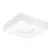 Plafon de Sobrepor Cherry Quadrado 30x30x12cm Alumínio e Acrílico Branco - Usina 4540/32