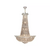 Lustre Pendente Vienna Ø104x162cm Cristal e Metal Transparente - Hevvy SL-6657XL/H28
