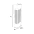 Arandela Externa Marrom Com Difusor A40cm Para Lâmpada E27 - Felluz AE140 - comprar online