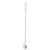 Luminária de Chão Piso LED Fit 15 Stili 3000K 21,6W 110V 180x10x11,5cm Alumínio e Acrílico Branco - Newline LC15035LED1