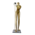 Luminária de Chão Piso Ripley 180cm Metal, Resina e Vidro Dourado - Skylight SKY-3089CL-DO - SKY-3089CL-DO