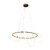 Pendente LED Mantra Redondo 2700K 45W Bivolt Ø80x30cm Metal e Silicone Dourado e Branco - Bella Iluminação OC011L - comprar online