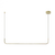 Pendente LED Colchete 3000K 20W Bivolt 120x4x16cm Metal e Silicone Dourado - Bella Iluminação COL1PD01DR120