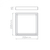 Plafon de Sobrepor LED Deep Recuado Quadrado 3000K 22W Bivolt 25,3x25,3x4,5cm Policarbonato Branco - Stella STH20904BR/30 - loja online