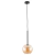 Pendente Posh Ø25x45cm Metal e Vidro Preto e Champanhe - Skylight SKY-3048PT - SKY-3048PT
