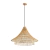 Pendente Ôtaki Ø60cm x 40cm Rattan e Madeira Natural - Skylight SKY-4068 - SKY-4068