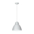 Pendente New Industrial Meia Esfera Ø25x21cm Alumínio Branco - Newline SNT367