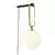 Arandela Mob Dourado e Preto e Branco 20cmx48cmx12cm 1xE14 7W - Bella YD004