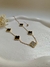 Choker Trevo Inspiração em Aço Inoxidável Dourado - comprar online