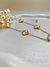 Choker Trevo Dourado Inspiração em Aço Inoxidável Dourado na internet