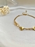 Pulseira Maxi Dois Corações em Aço Inoxidável Dourado - Donna Acessórios | Jóias em Aço Inoxidável