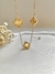 Imagem do Choker Trevo Inspiração em Aço Inoxidável Dourado