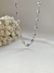 Choker Corações 3D Em Aço Inoxidável Prata - comprar online