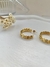 Brinco Argola Três Fios Torcidos em Aço Inoxidável Dourado - Donna Acessórios | Jóias em Aço Inoxidável