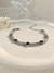 Pulseira Trevo Inspiração em Aço Inoxidável Prata - Donna Acessórios | Jóias em Aço Inoxidável
