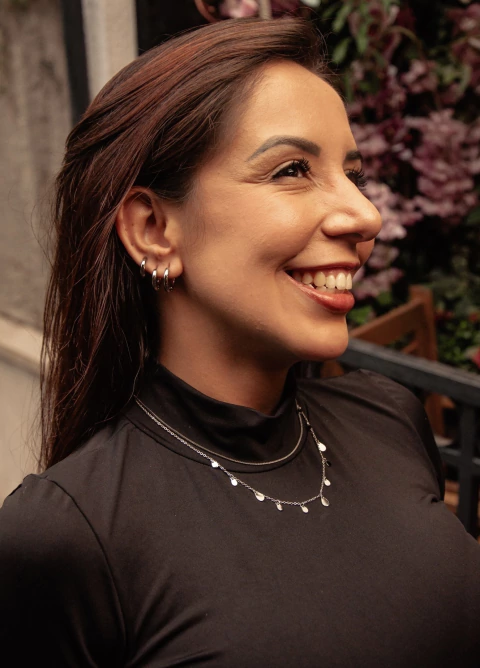 Choker Dupla Gotas em Aço Inoxidável Prata - comprar online