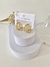 Brinco Argola Tres Fios em Aço Inoxidável Dourado