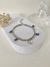 Pulseira Dupla Olho Grego Em Aço Inoxidável Prata - comprar online