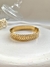 Bracelete Máxi Folhas em Aço Inoxidável Dourado na internet