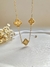 Choker Trevo Inspiração em Aço Inoxidável Dourado na internet
