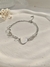 Pulseira Maxi Dois Corações em Aço Inoxidável Prata - Donna Acessórios | Jóias em Aço Inoxidável