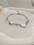 Pulseira Maxi Dois Corações em Aço Inoxidável Prata - loja online