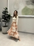 Saia estampada Midi - Fluidez Feminina